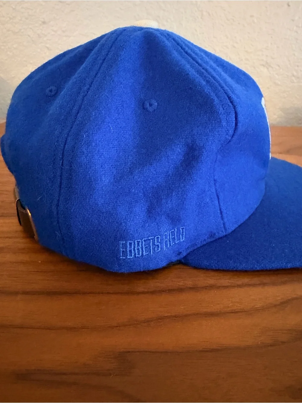 Ebbets Field Mitchell & Ness Felted Wool Blue LA Dodgers Adjustable Baseball Cap